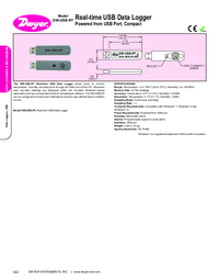 Thumbnail of document Data Sheet - DW-USB-RT  Real-Time USB Data Logger